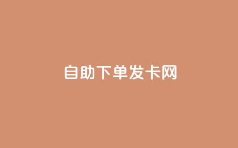 自助下单发卡网,qq24小时自助下单全网最低价 - 抖音推广小程序怎么获得收益 卡盟全网最低价业务平台官网 第1张