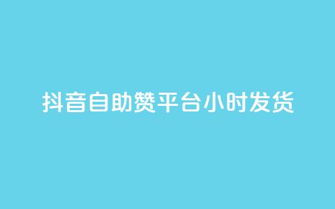 抖音自助赞平台24小时发货 第1张