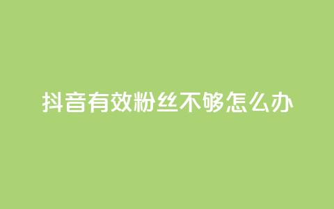 抖音有效粉丝不够500怎么办,快手1w粉丝的号 - 24小时业务自动下单平台 抖音业务自助网 第1张