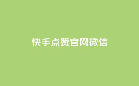 快手点赞官网微信 - 快手点赞官网微信：新手必备，点赞速度提升秘籍！~ 第1张