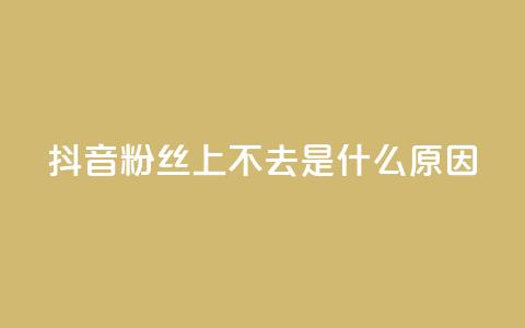 抖音粉丝上不去是什么原因,qq访客量一万购买 - ks直播平台正规吗 176自助云商城 第1张