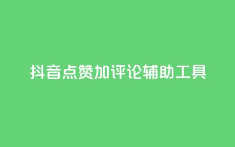 抖音点赞加评论辅助工具 - 提高抖音视频互动率的点赞评论利器! 第1张