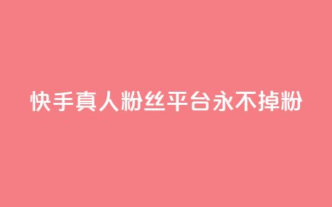 快手真人粉丝平台 永不掉粉,快手热门涨粉app下载安装 - 抖音24小时在线下单网站 cf卡盟 第1张