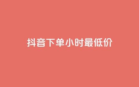 抖音下单24小时最低价,抖音24小时在线下单平台免费 - 爱Q技术自助下单 低价Ks一毛1000粉 第1张