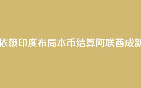 为减少美元依赖，印度布局本币结算，阿联酋成新目标 第1张