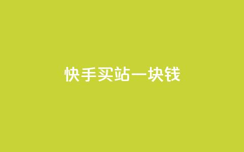 快手买站一块钱100,快手免费网站 - 抖音攒攒平台 B站卡盟24小时平台入口 第1张