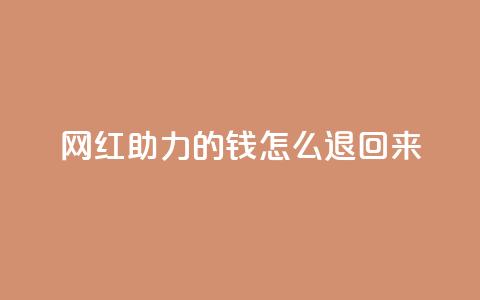 网红助力的钱怎么退回来,qq空间说说赞自助下单 - 拼多多0.01积分后面是什么 拼多多700现金步骤 第1张