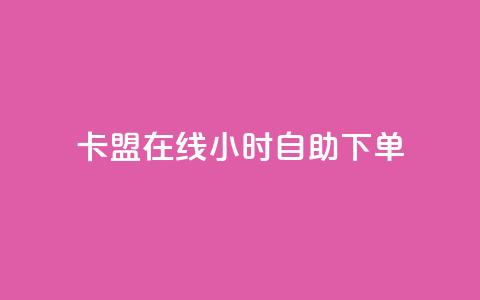 卡盟在线24小时自助下单 第1张