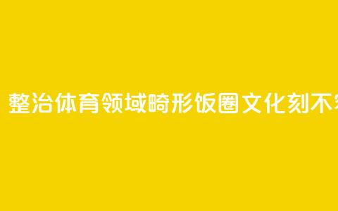 观察快评丨整治体育领域畸形“饭圈文化”刻不容缓 第1张