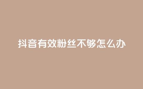 抖音有效粉丝不够500怎么办,抖音快手闪现集合 - 快手24小时下单业务微信支付 彩虹授权官网cccyun 第1张