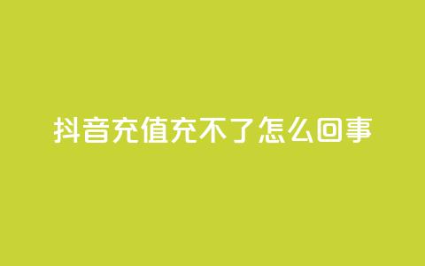 抖音充值充不了怎么回事,qq空间点赞自助下单平台 - qq空间点赞充值 qq24小时业务自动下单平台 第1张