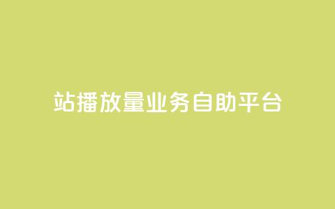 b站播放量业务自助平台 - B站推出自助平台助力播放量提升~ 第1张