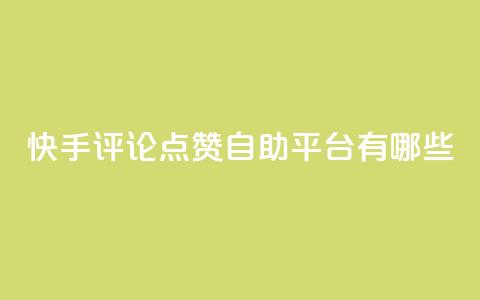 快手评论点赞自助平台有哪些,947卡盟 - 冰天卡盟 网红商店24小时自助购买 第1张