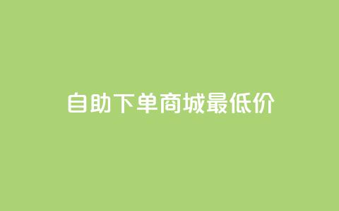 自助下单商城最低价,自助平台 - dy播放量实时显示 网红商店24小时自助购买 第1张