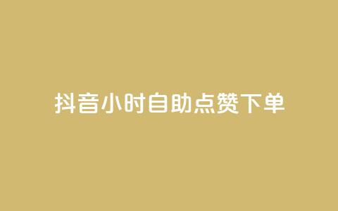 抖音24小时自助点赞下单 - 抖音全天自助点赞服务，轻松提升视频热度！。 第1张