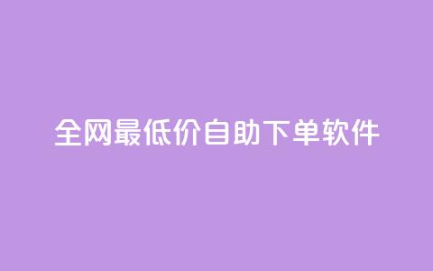 全网最低价自助下单软件,快手上点的赞几分钱一个 - dy低价下单平台闪电 低价qq业务网 第1张