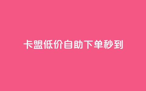 卡盟低价自助下单秒到 - 极速到账！卡盟低价自主下单等您来！~ 第1张