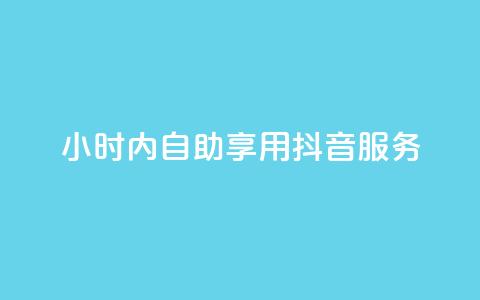 24小时内自助享用抖音服务 第1张