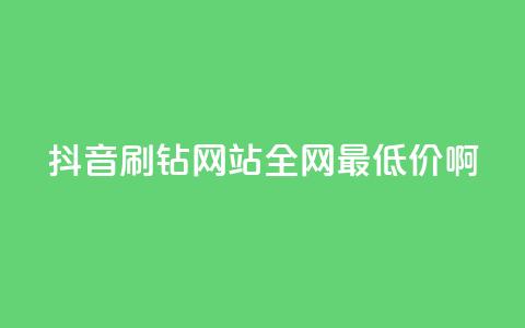 抖音刷钻网站全网最低价啊,qq业务低价自助下单平台网站 - pdd新用户助力网站 4个元宝拼多多 第1张