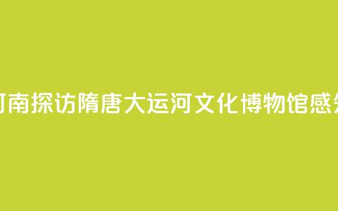 【何以中国 行走河南】探访隋唐大运河文化博物馆 感知古代“水上高铁” 第1张