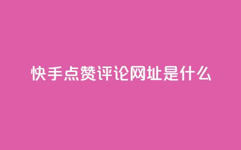 快手点赞评论网址是什么,抖音业务下单24小时秒到账 - 抖音粉丝业务24小时 快手一元10000粉不掉 第1张