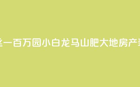 快手粉丝一百万0.01园小白龙马山肥大地房产装修网站,dy自定义评论业务 - qq说说赞低价下单 qq点赞业务 第1张