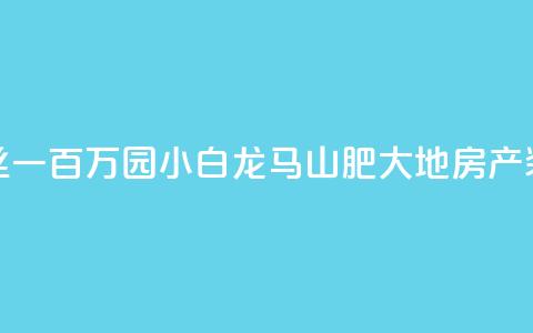 快手粉丝一百万0.01园小白龙马山肥大地房产装修网站,dy下单平台 24小时自助下单 - 彩虹发卡网官网 QQ说说浏览量免费网站 第1张