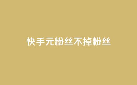 快手1元3000粉丝不掉粉丝 - 快手粉丝增长神器，1元即可获得3000真实粉丝，持久稳定！~ 第1张