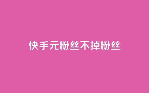 快手1元3000粉丝不掉粉丝 - 快手1元获取3000粉丝确保不掉粉！ 第1张