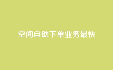 空间自助下单业务最快,快手业务全网最低价 - 粉丝下单链接 ks保不掉粉丝 第1张