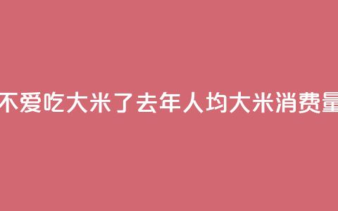 韩国人不爱吃大米了？去年人均大米消费量创新低 第1张