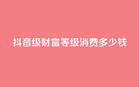 抖音24级财富等级消费多少钱 - 抖音财富等级24级消费金额是多少？! 第1张