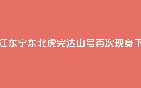 黑龙江东宁：东北虎“完达山1号”再次现身 第1张