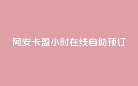 阿安卡盟24小时在线自助预订 第1张