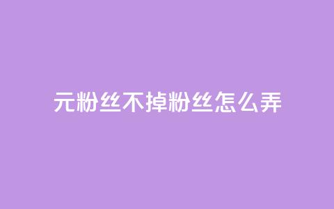 1元3000粉丝不掉粉丝怎么弄 - 如何实现低成本快速增长粉丝并避免掉粉技巧~ 第1张