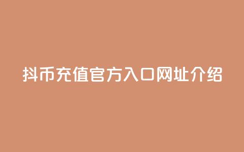 抖币充值官方入口网址介绍 第1张