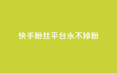 快手粉丝平台+永不掉粉,抖音dy播放量软件 - 卡盟货源批发网 qq赞资料卡入口 第1张