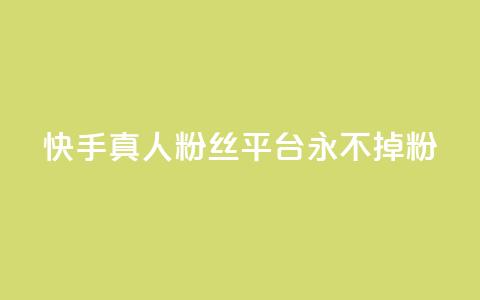 快手真人粉丝平台 永不掉粉,qq云商城24小时自助下单软件 - 快手打call怎么买 dy业务自助下单软件 第1张