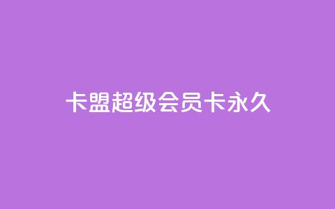 卡盟超级会员卡永久,低价开qq会员网址 - qq超级会员费低价 qq自助平台下单 第1张