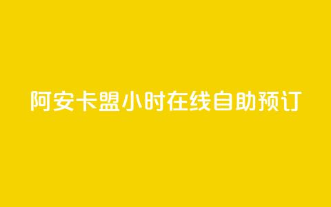 阿安卡盟24小时在线自助预订 第1张