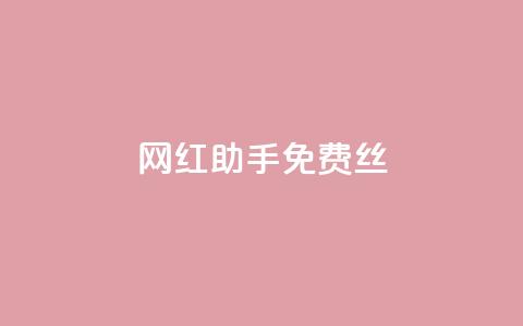 网红助手免费丝 - 抖币充值官网 第1张