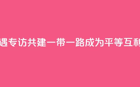 共话中国经济新机遇｜专访：共建“一带一路”成为平等互利合作典范――访俄罗斯-亚洲工业家和企业家联盟主席曼克维奇 第1张