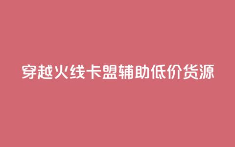 穿越火线卡盟辅助低价货源 - 穿越火线卡盟辅助低价货源，限时优惠！! 第1张