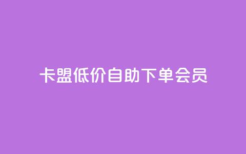 卡盟低价自助下单会员,免费业务网 - 抖音粉丝增加 快手超低下单平台 第1张