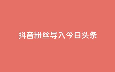 抖音粉丝导入今日头条,快手在线自助业务平台 - 拼多多砍价网站一元10刀 拼多多公司官网首页 第1张