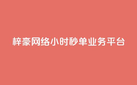 梓豪网络24小时秒单业务平台 - 梓豪网络推出全天候秒单服务平台，快速便捷助力业务发展! 第1张