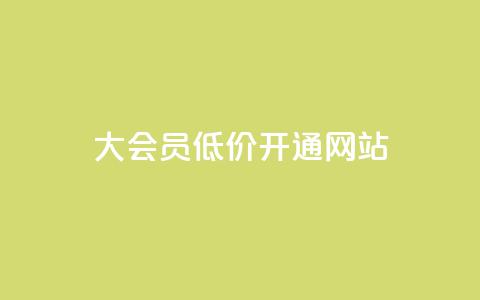 qq大会员低价开通网站 - 低价开通QQ大会员，享受更多特权的方法~ 第1张