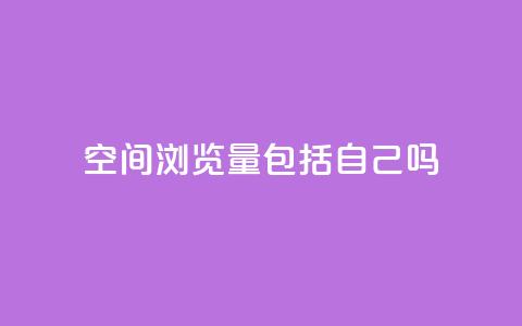 qq空间浏览量包括自己吗 - qq空间浏览量是否包含自己访问的统计分析! 第1张