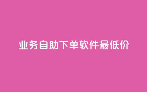 ks业务自助下单软件最低价 - ks24小时低价秒单业务 第1张