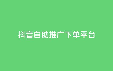 抖音24h自助推广下单平台,抖音点赞免费24小时在线 - 抖音如何1块买1000 抖音业务在线下单秒到账 第1张